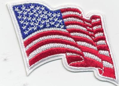 Girl Boy Cub Waving AMERICAN FLAG Patches Crests Badges SCOUT GUIDE uniform