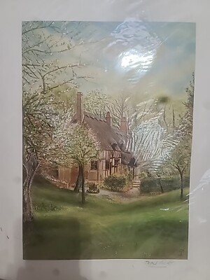 Anne Hathaway's Cottage * Print by John Burt Gorgeous HAND