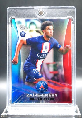 Warren Zaïre-Emery /50 RC Topps Chrome Team Set Paris Saint-Germain