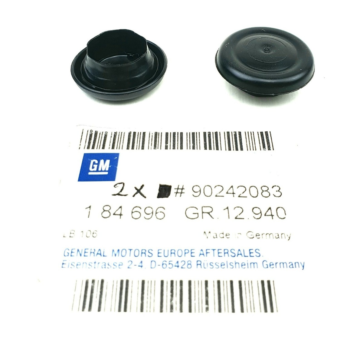 2x Originale Opel Stopfen 18,5 mm Astra, Corsa, Omega, Insignia  