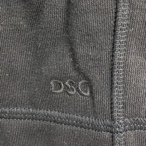 DSG Men's 8'' French Terry Shorts Pure Black Solid Athletic Fit DAM13406 - Picture 6 of 10