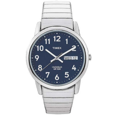 Timex Indiglo Uhr T20031 Herren Easy Reader erweiterbar UVP 55,00 £