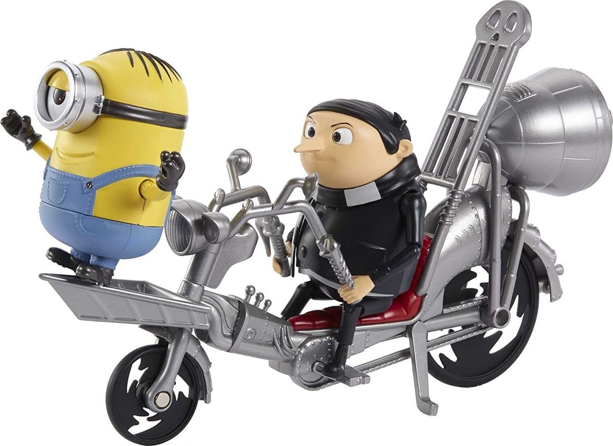 【新古品】6'1 ハーレーイングルービー　minion Minions The Rise of Gru 2 Figures & Motorcycle Movie Moments Toys