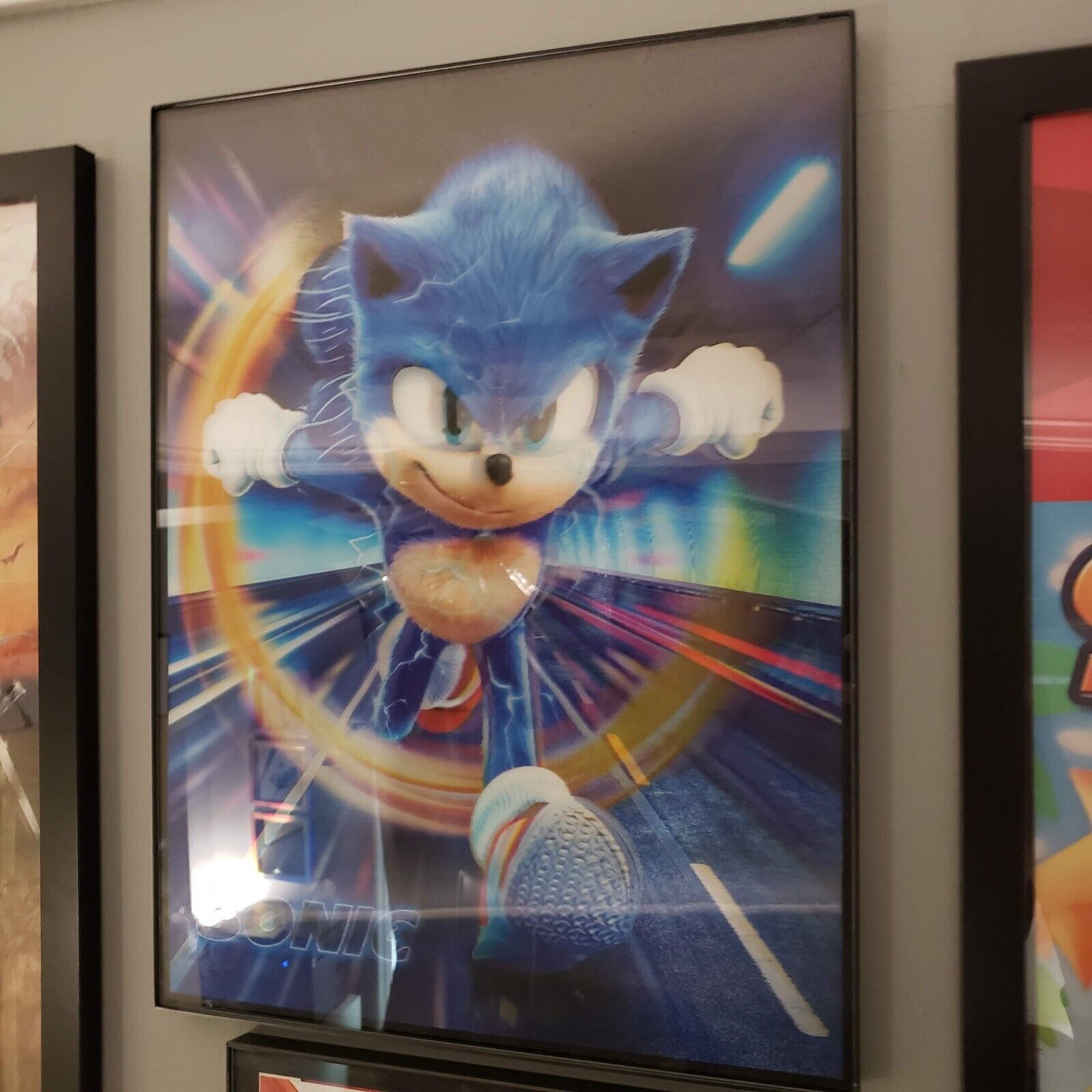 Sonic the Hedgehog-Sonic- 3D Poster 3DLenticular Effect-3 Images In One