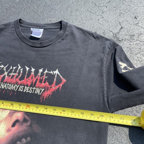 Exhumed Slaughtercult Tour 2000s Anatomy Is Destiny Long Sleeve Shirt RARE Men L - Picture 5 of 6