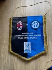 INTER FC  REPLICA GAGLIARDETTO RICAMATO CELEBR FINALE SUPERCOPPA ITALIANA 2023