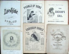 Spartiti ~29 Pezzi Vintage Antico 1862-1918~ Pianoforte Classico Opera Guerra Civile♪