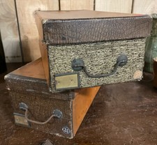 Lot de 2 Boîte Emboîtage Carton Empire XIXeme Napoléon III Ancien Rangement