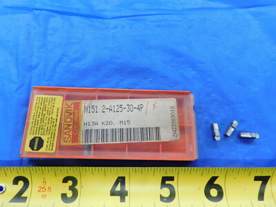 5PCS NEW SANDVIK N151.2-A125-30-4P H13A CARBIDE GROOVING INSERTS INDEXABLE