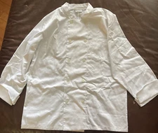 Chef Works White Coat Chef's Jacket Long Sleeve Restaurant L Large New - No Tags