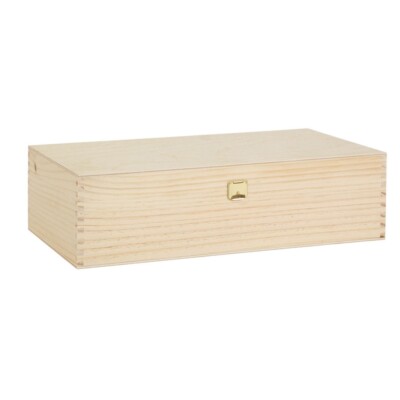 Weinkiste 2er Holzkiste mit Klappdeckel Holzbox Holztruhe Weinbox Weinverpackung