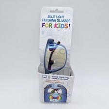 ICU Eyewear Kids Youth Blue Light Filtering Glasses, Blue Square Screen Vision