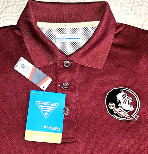 NEW COLUMBIA, MENS SMALL, FLORIDA STATE SEMINOLES🏈PFG TAMIAMI UPF🌞POLO-MSRP$70 - Picture 17 of 22