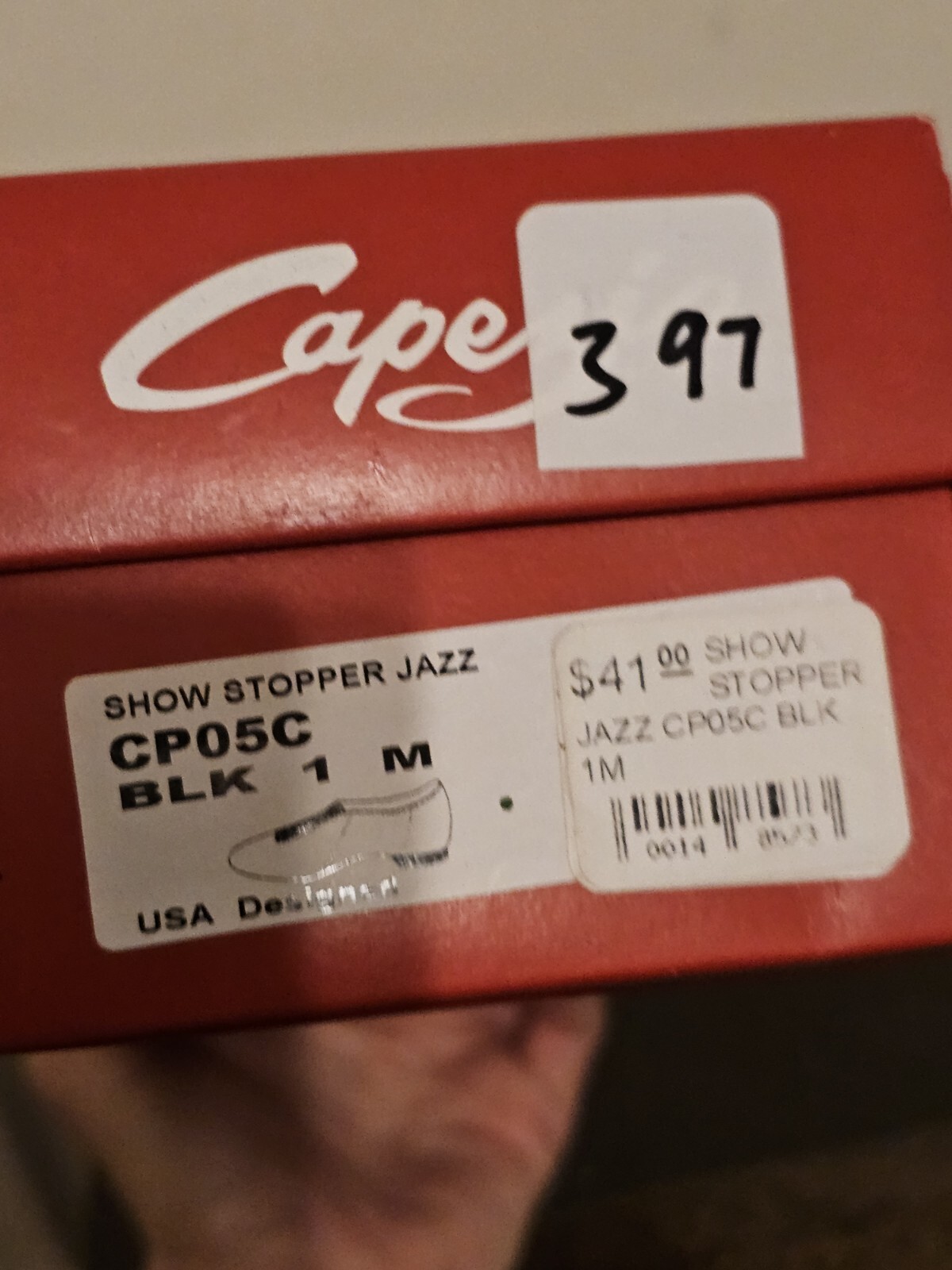 NEW Capezio Show Stopper Jazz Split Sole Leather Dance Shoe Childs Black CP05C