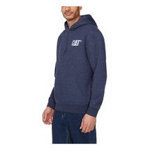 CAT Caterpillar Men's Heavyweight hoodie Hooded Sweatshirt Blue Size XXL