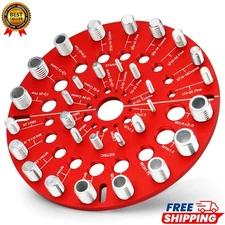 Nut & Bolt Thread Checker 30pcs Standard & Metric Bolt Size Identifier Gauge