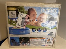 NEW Intex 8ft x 24in Easy Set Inflatable Swimming Pool w/ Pump Filter In Box