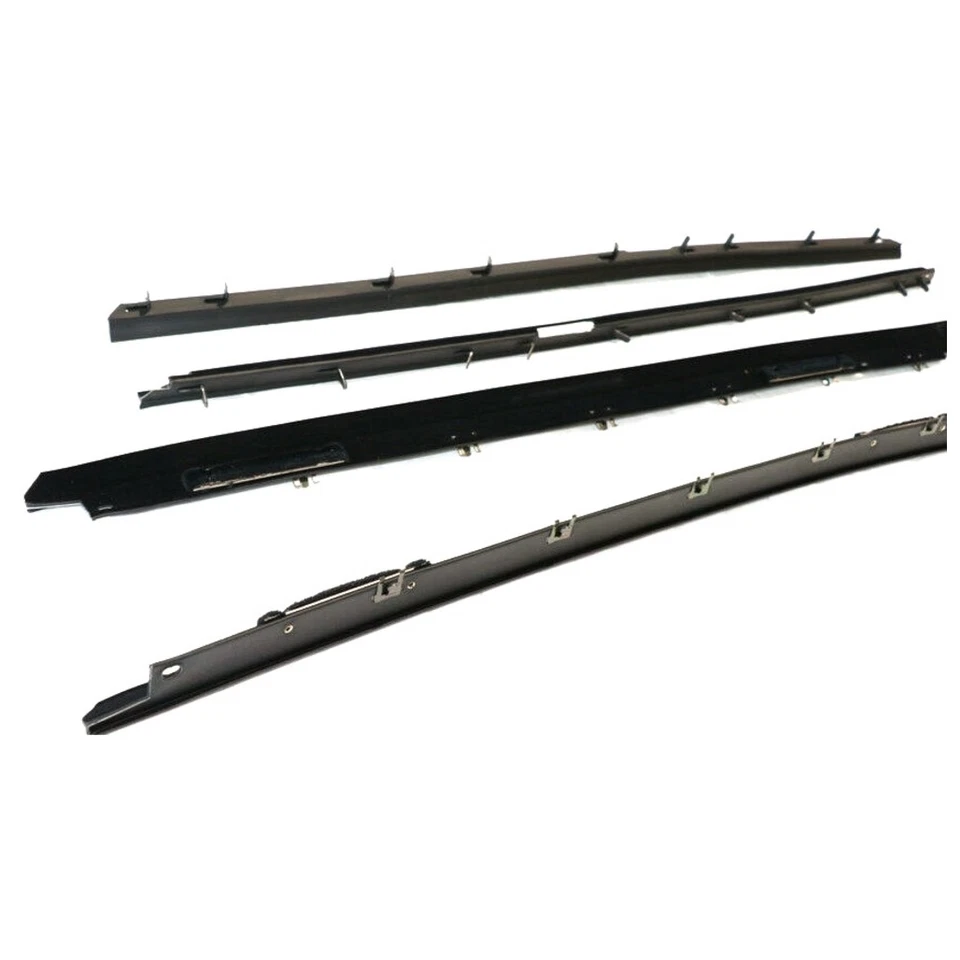 Kit de fieltro de barrido de ventana para Chevrolet Corvette 1990-1995 cupé auténtico 4 piezas Foto 3 de 4