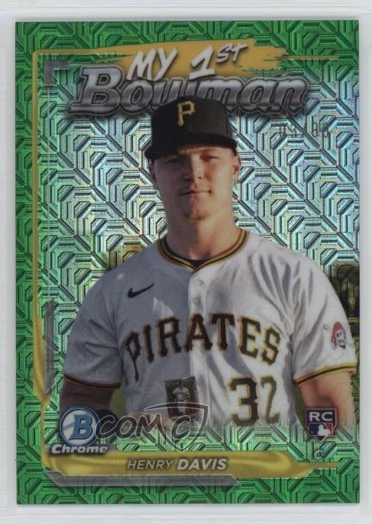2024 Bowman Chrome My 1st Mega Box Green Mojo Refractor /99 Henry Davis 19fe