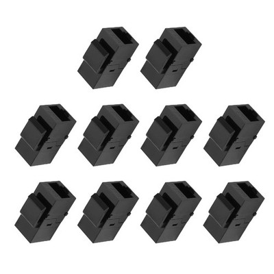 10Pcs RJ45 Connector  Jack Cat6 Extension Coupler Ethernet  LAN  6 Coupler1305