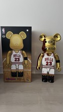 BE RBRICK Michael Jordan 1000% Gold Chrome Chicago Bulls #23 Limited Edition