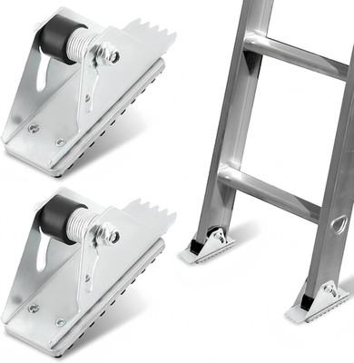 2 Pack Aluminum Anti-Skid Shoe Feet for Extension Ladders Replacement Parts