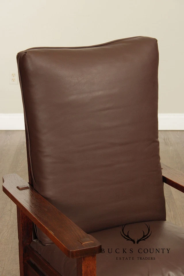 Stickley Brothers Antique Mission Oak Morris Chair - Image 3 of 4