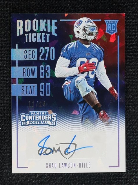 2016 Panini Contenders Rookie Cracked Ice Ticket 11/24 Shaq Lawson #199 Auto 1q7