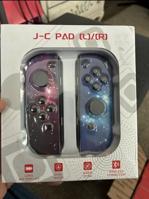 Third party J-C PAD (L)/(R) Wireless Controller Set Galaxy Multicolor for Switch