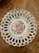Vintage Porcelain Bowl- “Courting Couple”