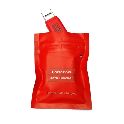 PortaPow USB Data Blocker (Red) - Protect Against Juice Jacking - 第 6/6 張圖片