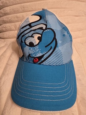 The Smurfs Trucker Hat Blue Vintage Comics Adjustable Baseball Cap