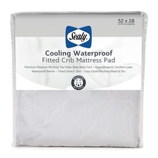 Sealy Baby Cooling Moisture Wicking Crib Mattress Protector Pad and... Fast Ship