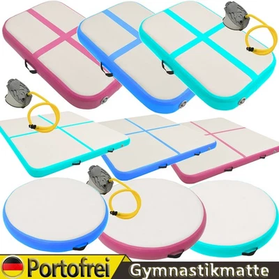 MARKENLOS Turnmatte AirTrack Gymnastikmatte Tumbling Matte Aufblasbar Mehrere Größen