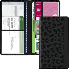Car Registration and Insurance Holder, with Magnetic Closure for License, Cards