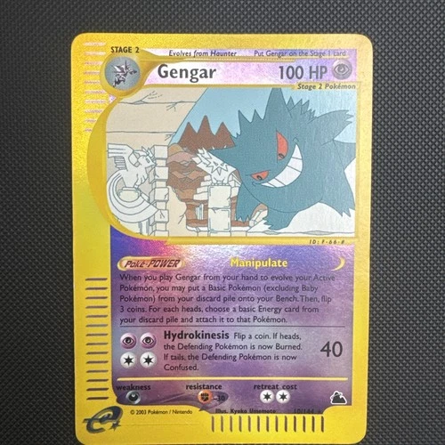 Pokemon TCG Skyridge Gengar 10/144 Reverse-Holo Card