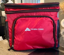 Ozark Trail 24-Can Cooler Soft Insulated Cooler Bag Red