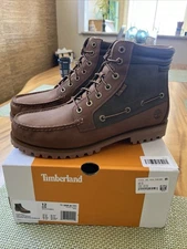 Timberland x AE Oakwell Leather Mid Lace-Up Boots Mens 12 Brown Nubuck New NIB