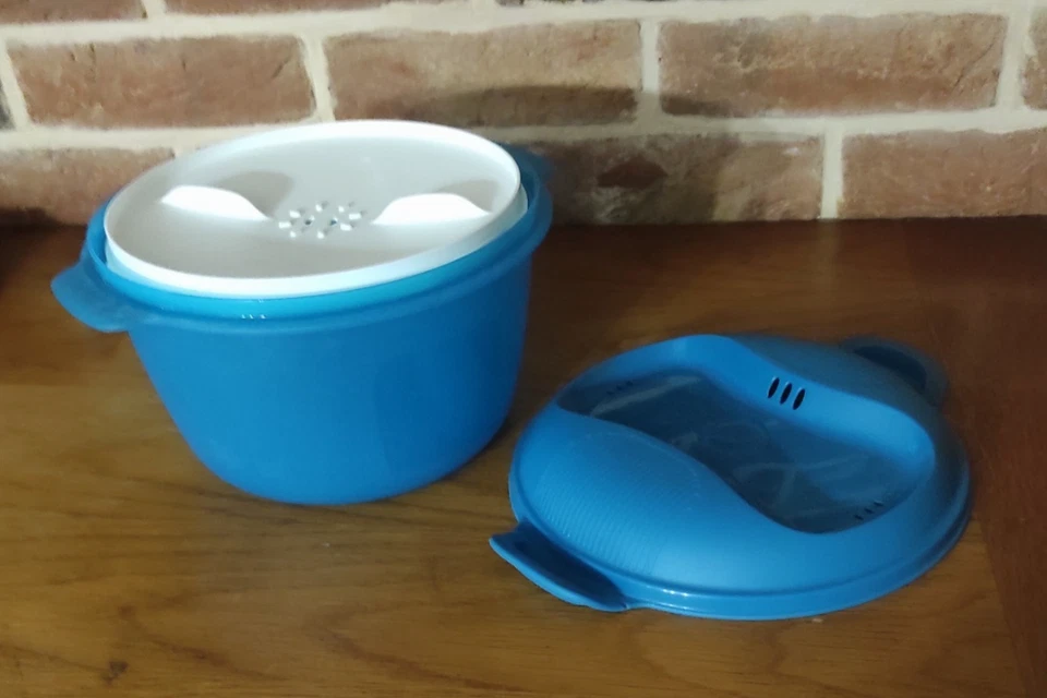 Tupperware  Maxi Cuiseur à Riz  micro-onde  3L  bleu - Photo 4/4