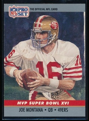 1990 Pro Set Joe Montana #16 MVP Super Bowl XVI