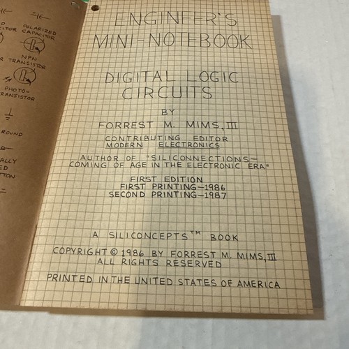 Lot Of 7 Engineer's Mini-Notebook Archer & Radio Shack 1984-1988 First Edition - Picture 13 of 22