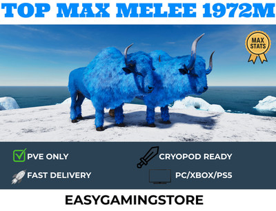  ARK Survival Ascended PvE | PC/XBOX/PS5 | Top Stats Bison Max Melee 1972M