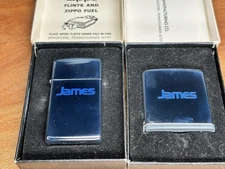 VTG Zippo lighter and Rule set - NIB - Custom James set