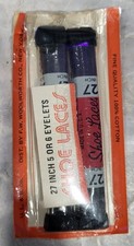 Bulldog Shoe Laces Black 27", 2 Pair Made in USA Vintage NWOT Skinny