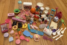 Toy Pretend Baby Doll Bottles Lot Pacifier Baby Alive Food First Aid Cast
