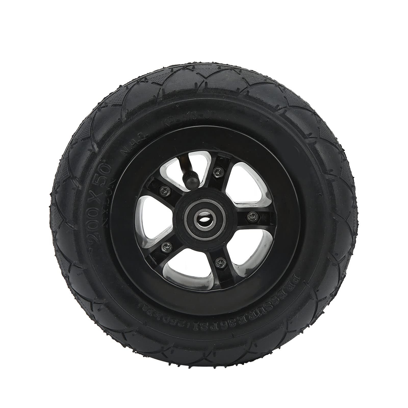 Roue de skateboard de 8 pouces avec pneu pour rouler sur herbe et chemins