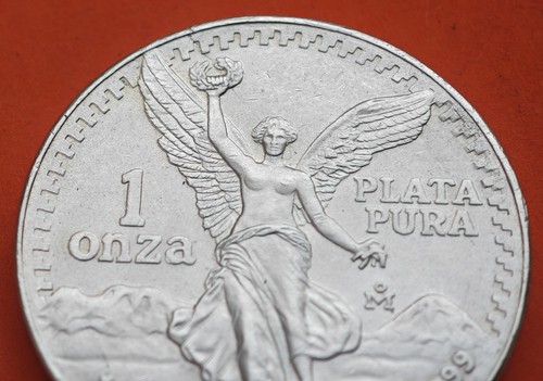 @@SEE PHOTOS@@ MEXICO 1 ONZA 1988 ANGEL ALADO LIBERTAD SILVER COIN Troy OZ PLATA - Imagen 2 de 7