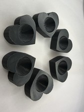 6 Heart Marble Displays - For 5/8" - 1 Marbles - Lot 8602