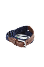 Vineyard Vines Womens Boys Braided Bungee Belt Navy Size 30
