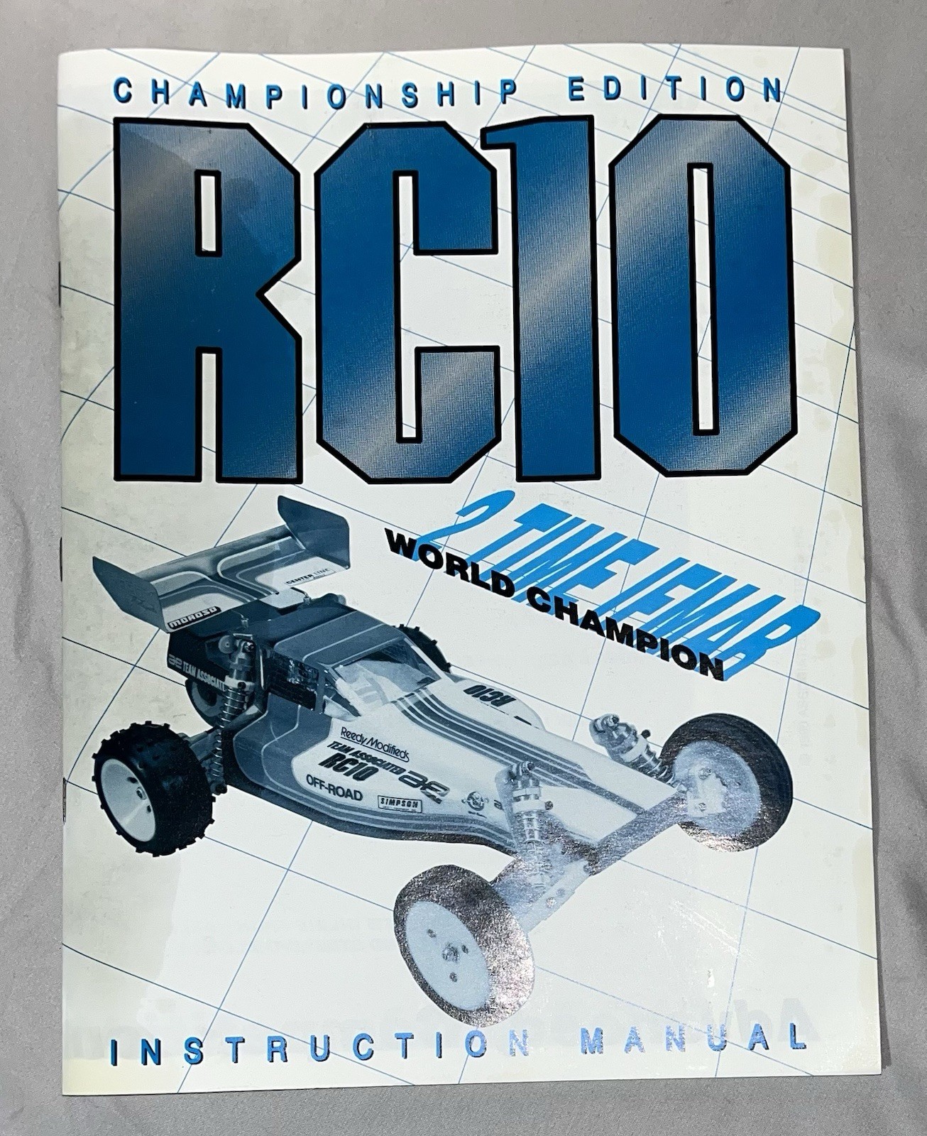 RC10 Championship Edition Instruction Manual 1990